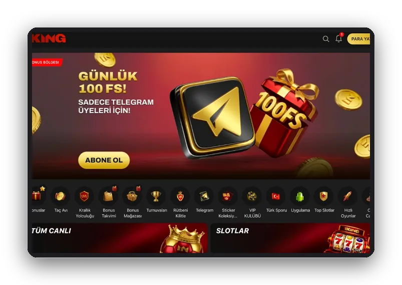 Telegram kanalı bannerı görünümü: kâğıt uçak simgesinin yanında 100 FS etiketli hediye kutusu